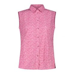 Koszula damska turystyczne CMP 34S6176. Czerwone koszule damskie CMP, s, bez wzorów, sportowe, bez kołnierzyka, bez ramiączek. Za 257.00 zł.