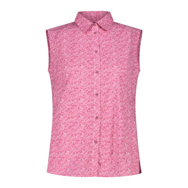 Koszula damska turystyczne CMP 34S6176. Czerwone koszule damskie CMP, s, bez wzorów, sportowe, bez kołnierzyka, bez ramiączek. Za 257.00 zł.