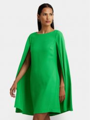 Lauren Ralph Lauren Sukienka koktajlowa 253855210023 Zielony Relaxed Fit. Zielone sukienki damskie Lauren Ralph Lauren, bez wzorów, z syntetyku, wizytowe, bez kołnierzyka, bez ramiączek. Za 1,609.00 zł.