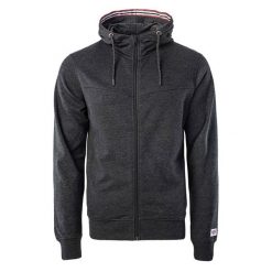 Bluza męska z kapturem Hi-Tec Sabarin - ciemnoszara, Rozmiar M. Szare bluzy z kapturem męskie Hi-tec, m, z bawełny. Za 109.99 zł.