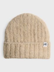 OPUS Czapka "Acotta" w kolorze beżowym rozmiar: onesize. Brązowe czapki zimowe damskie Opus, ze splotem. Za 65.99 zł.