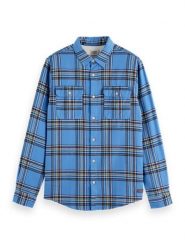 Scotch & Soda Koszula w kolorze niebieskim rozmiar: XL. Niebieskie koszule męskie Scotch & Soda, xl, bez wzorów, z bawełny, bez kołnierzyka, bez ramiączek. Za 180.06 zł.