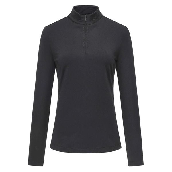 Damska koszulka do jazdy konnej Euro-Star Adeline. Czarne t-shirty damskie EURO-STAR, m, bez wzorów, z materiału, bez kołnierzyka. Za 298.00 zł.