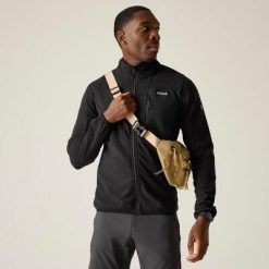 Męska bluza polarowa Scaris z zamkiem błyskawicznym i marlowym wykończeniem. Brązowe bluzy bez kaptura męskie Regatta, m, z polaru. Za 229.99 zł.