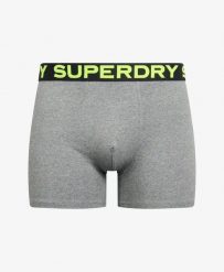Superdry Boxer Triple Pack z bawełny organicznej i elastanu. Szare bokserki męskie Superdry., bez wzorów, z bawełny. Za 200.95 zł.