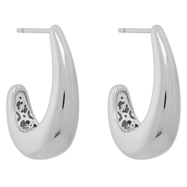 Kolczyki Guess. Szare kolczyki damskie Guess, srebrne. Za 249.99 zł.