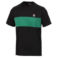 Koszulka sportowa męska Fila Bosse. Czarne t-shirty sportowe męskie Fila, m, z poliesteru, bez ramiączek. Za 89.50 zł.