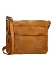 HIDE & STITCHES Skórzana torebka w kolorze musztardowym - 26 x 20 x 5 cm rozmiar: onesize. Żółte torebki klasyczne damskie HIDE & STITCHES, bez wzorów, z materiału, bez dodatków. Za 173.99 zł.