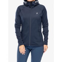 Bluza polarowa damska Peak Performance Rider Zip Hood. Niebieskie bluzy bez kaptura damskie Peak Performance, l, z polaru. Za 482.99 zł.