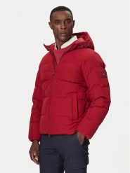 Tommy Hilfiger Kurtka puchowa MW0MW40616 Czerwony Regular Fit. Czerwone kurtki męskie Tommy Hilfiger, m, bez wzorów, z puchu, bez kaptura. Za 1,349.00 zł.