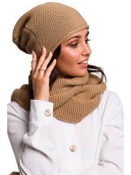 Be Wear Czapka w kolorze jasnobrązowym rozmiar: onesize. Brązowe czapki zimowe damskie Be Wear, z materiału. Za 79.59 zł.