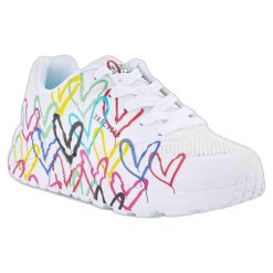 Buty na co dzień damskie SKECHERS UNO LITE SPREAD THE LOVE. Białe buty sportowe na co dzień damskie Skechers, bez wzorów, trekkingowe, Skechers Sport. Za 269.00 zł.