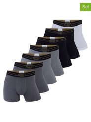 CR7 Bokserki (7 par) w kolorze szarym, białym i czarnym rozmiar: S. Białe bokserki męskie CR7, bez wzorów. Za 130.99 zł.