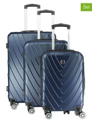 Canadian Peak 3-częściowy zestaw "Salamanqueak" w kolorze granatowym rozmiar: onesize. Niebieskie walizki Canadian Peak, bez wzorów, z materiału. Za 404.99 zł.