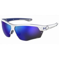 Okulary przeciwsłoneczne Under Armour Yard Dual S3. Białe okulary przeciwsłoneczne męskie Under Armour, prostokątne. Za 479.99 zł.