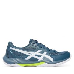 Buty halowe Asics. Niebieskie buty sportowe na co dzień męskie Asics, bez zapięcia. Za 309.99 zł.