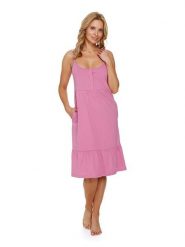 Doctor Nap Ciążowa koszula nocna w kolorze jasnoróżowym rozmiar: XXL. Różowe koszule nocne damskie Doctor Nap, bez wzorów, z bawełny, moda ciążowa. Za 102.99 zł.