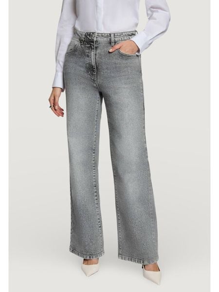 Morgan Jeansy 261-PIGRIM Szary Wide Leg. Szare jeansy damskie Morgan. Za 349.99 zł.