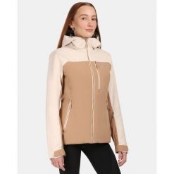 Damska kurtka narciarska Kilp FLIP-W. Brązowe kurtki damskie Kilpi, bez wzorów, bez kaptura, narciarskie. Za 628.61 zł.