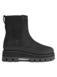 Clarks Sztyblety Orianna2 Top 261740674 Czarny. Czarne botki damskie Clarks, z nubiku, bez obcasa, na płaskiej podeszwie, bez zapięcia. Za 659.99 zł.