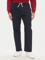 Element Spodnie materiałowe Chillin Classic ELYNP00153 Granatowy Regular Fit. Niebieskie spodnie materiałowe męskie Element, bez wzorów, z bawełny. Za 199.99 zł.