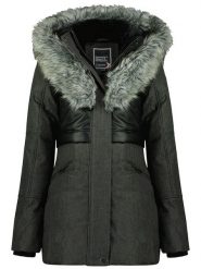 Geographical Norway Parka "Bunky" w kolorze czarnym rozmiar: L. Czarne parki damskie Geographical Norway, l, bez wzorów. Za 298.67 zł.
