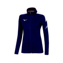 Damska bluza dresowa Mizuno RB. Niebieskie bluzy bez kaptura damskie Mizuno, xl, z dresówki. Za 217.00 zł.