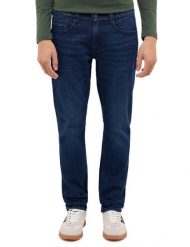 Męskie Spodnie jeansowe Mustang Style Oregon Slim Denim Blue 1017220 5000 883. Niebieskie spodnie materiałowe męskie Mustang, bez wzorów, z denimu. Za 219.99 zł.