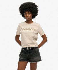 Koszulka podstawowa Tonal. Szare t-shirty damskie Superdry., bez wzorów, z bawełny, bez kołnierzyka. Za 140.10 zł.