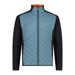 Kurtka CMP Hybryd. Niebieskie kurtki męskie CMP, bez wzorów, z materiału, eleganckie, z kapturem. Za 357.10 zł.