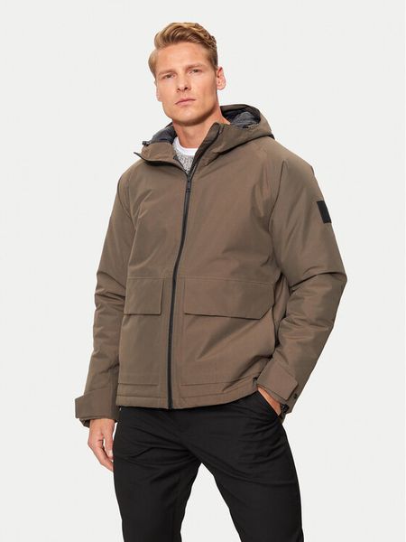 Jack Wolfskin Kurtka przeciwdeszczowa Tempeltor A60205 Brązowy Regular Fit. Brązowe kurtki męskie Jack Wolfskin, l, bez wzorów, z syntetyku, bez kaptura. Za 689.99 zł.