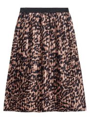 Danamade Spódnica "Dsona" w kolorze beżowo-czarnym rozmiar: S. Brązowe spódniczki damskie Danamade, s, bez wzorów, midi, proste. Za 92.21 zł.