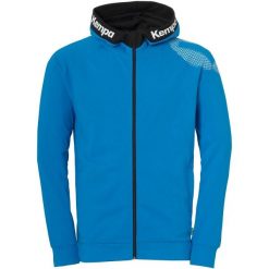 Bluza z kapturem Kempa Core 26. Niebieskie bluzy sportowe damskie KEMPA, xl, bez wzorów, z materiału, bez ramiączek, długie, z kapturem. Za 249.20 zł.