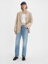 Levi's Dżinsy "501" - Regular fit - w kolorze niebieskim rozmiar: W28/L30. Niebieskie jeansy damskie Levi's, z podwyższonym stanem. Za 268.55 zł.