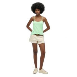 Damski tank top Superdry Studios Strappy. Zielone topy damskie Superdry., bez wzorów, z bawełny, bez kołnierzyka. Za 106.10 zł.
