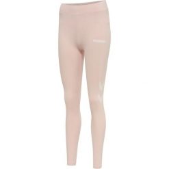 Damskie wysokie legginsy Hummel Legacy. Czerwone legginsy damskie HUMMEL, bez wzorów, na fitness i siłownię. Za 153.00 zł.