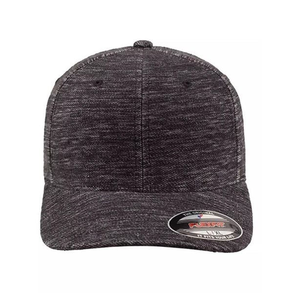 Czapka Z Daszkiem Z Dzianiny Twill. Szare czapki męskie FLEXFIT, bez wzorów, z dzianiny. Za 92.99 zł.