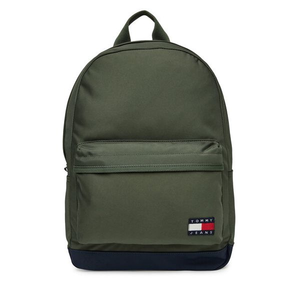 Plecak Tommy Jeans. Zielone plecaki męskie Tommy Jeans, bez wzorów, z jeansu. Za 219.99 zł.