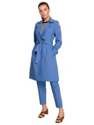 Stylove Płaszcz w kolorze niebieskim rozmiar: L. Niebieskie płaszcze damskie Stylove, l, bez wzorów, z tkaniny. Za 414.95 zł.