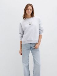 MAVI Bluza w kolorze jasnoszarym rozmiar: XL. Szare bluzy bez kaptura damskie MAVI, xl. Za 109.95 zł.
