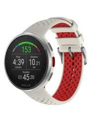 Polar Zegarek fitness ''Pacer Pro'' w kolorze beżowo-czerwonym rozmiar: onesize. Brązowe, cyfrowe zegarki damskie POLAR, metalowe. Za 964.11 zł.