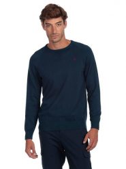 The Time of Bocha Sweter w kolorze granatowym rozmiar: XL. Niebieskie swetry męskie The Time of Bocha, xl, bez wzorów, z bawełny, bez kołnierzyka. Za 183.15 zł.