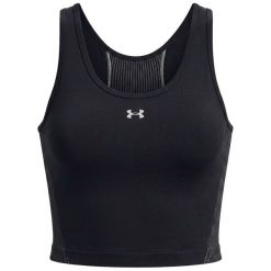 Under Armour Ua Vanish Bezszwowy Top Damskie. Czarne topy sportowe damskie Under Armour, m, bez wzorów, z elastanu, bez ramiączek. Za 264.99 zł.