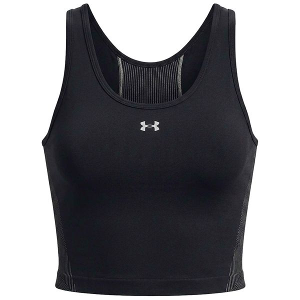 Under Armour Ua Vanish Bezszwowy Top Damskie. Czarne topy sportowe damskie Under Armour, m, bez wzorów, z elastanu, bez ramiączek. Za 249.99 zł.