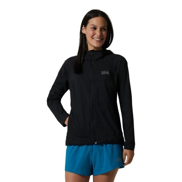 Kurtka przeciwdeszczowa damska z kapturem Mountain Hardwear Kor Airshell. Czarne kurtki damskie MOUNTAIN HARDWEAR, m, z kapturem. Za 502.70 zł.