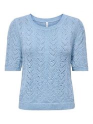 ONLY Sweter w kolorze błękitnym rozmiar: XS. Niebieskie swetry klasyczne damskie Only, xs, bez kołnierzyka. Za 57.20 zł.