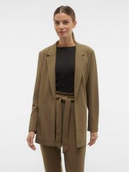 Vero Moda Marynarka Liva 10294482 Brązowy Regular Fit. Brązowe marynarki i żakiety damskie Vero Moda, m, bez wzorów, z syntetyku. Za 99.99 zł.