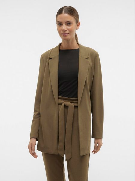 Vero Moda Marynarka Liva 10294482 Brązowy Regular Fit. Brązowe marynarki i żakiety damskie Vero Moda, l, bez wzorów, z syntetyku. Za 79.99 zł.