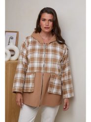 Curvy Lady Bluza w kolorze jasnobrązowym rozmiar: 44/46. Brązowe bluzy z kapturem damskie Curvy Lady. Za 135.81 zł.