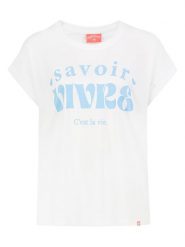 Eight2Nine Koszulka w kolorze białym rozmiar: S. Białe bluzki damskie Eight2Nine, s, bez wzorów, z bawełny, bez kołnierzyka, bez ramiączek. Za 43.99 zł.